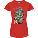 Sexy Merry Christmas Funny Christmas Womens Petite Cut T-Shirt Red
