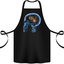 Sh!t For Bains Funny Offensive Dopey Dumb Cotton Apron 100% Organic Black