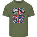Shaguar Funny Movie Film Classic Car Mens Cotton T-Shirt Tee Top Military Green