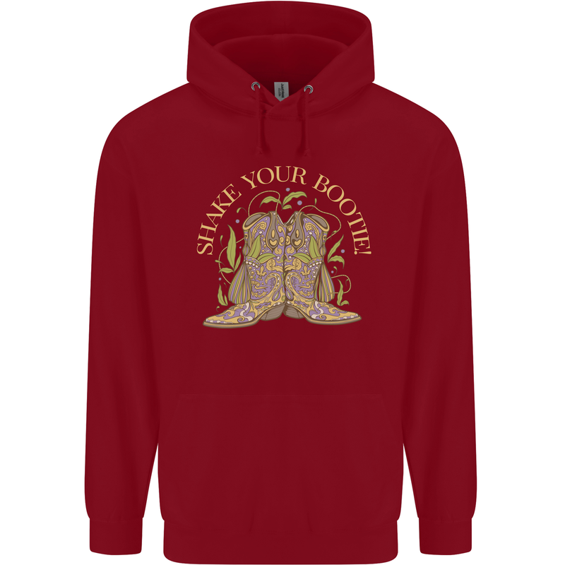 Shake Your Bootie Mardi Gras Childrens Kids Hoodie Red