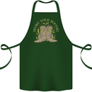 Shake Your Bootie Mardi Gras Cotton Apron 100% Organic Forest Green