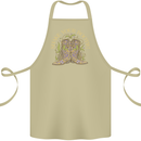 Shake Your Bootie Mardi Gras Cotton Apron 100% Organic Khaki