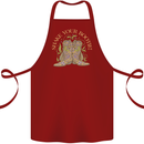 Shake Your Bootie Mardi Gras Cotton Apron 100% Organic Maroon