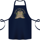 Shake Your Bootie Mardi Gras Cotton Apron 100% Organic Navy Blue