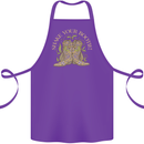 Shake Your Bootie Mardi Gras Cotton Apron 100% Organic Purple