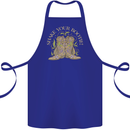 Shake Your Bootie Mardi Gras Cotton Apron 100% Organic Royal Blue