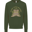 Shake Your Bootie Mardi Gras Kids Sweatshirt Jumper Forest Green