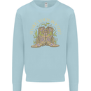 Shake Your Bootie Mardi Gras Kids Sweatshirt Jumper Light Blue