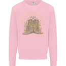 Shake Your Bootie Mardi Gras Kids Sweatshirt Jumper Light Pink