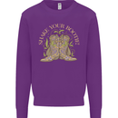 Shake Your Bootie Mardi Gras Kids Sweatshirt Jumper Purple
