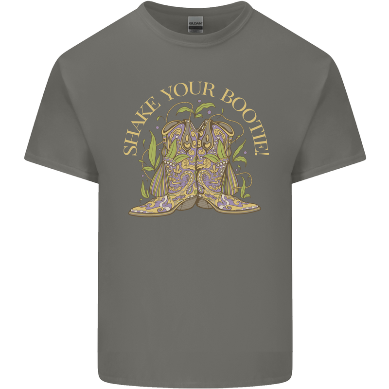 Shake Your Bootie Mardi Gras Kids T-Shirt Childrens Charcoal