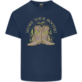 Shake Your Bootie Mardi Gras Kids T-Shirt Childrens Navy Blue