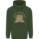 Shake Your Bootie Mardi Gras Mens 80% Cotton Hoodie Forest Green