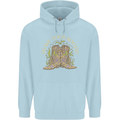 Shake Your Bootie Mardi Gras Mens 80% Cotton Hoodie Light Blue
