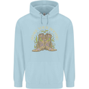 Shake Your Bootie Mardi Gras Mens 80% Cotton Hoodie Light Blue