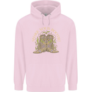Shake Your Bootie Mardi Gras Mens 80% Cotton Hoodie Light Pink