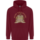 Shake Your Bootie Mardi Gras Mens 80% Cotton Hoodie Maroon