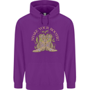 Shake Your Bootie Mardi Gras Mens 80% Cotton Hoodie Purple