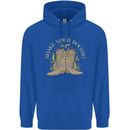 Shake Your Bootie Mardi Gras Mens 80% Cotton Hoodie Royal Blue