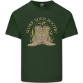 Shake Your Bootie Mardi Gras Mens Cotton T-Shirt Tee Top Forest Green