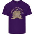 Shake Your Bootie Mardi Gras Mens Cotton T-Shirt Tee Top Purple