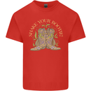 Shake Your Bootie Mardi Gras Mens Cotton T-Shirt Tee Top Red