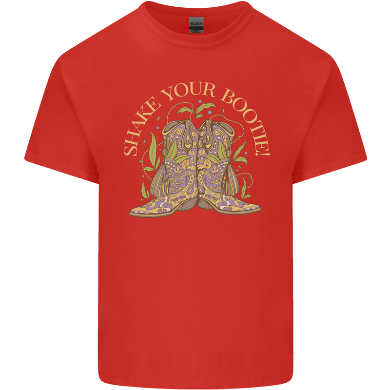 Shake Your Bootie Mardi Gras Mens Cotton T-Shirt Tee Top Red