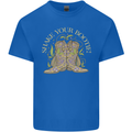 Shake Your Bootie Mardi Gras Mens Cotton T-Shirt Tee Top Royal Blue