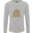 Shake Your Bootie Mardi Gras Mens Long Sleeve T-Shirt Sports Grey