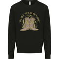 Shake Your Bootie Mardi Gras Mens Sweatshirt Jumper Black