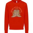 Shake Your Bootie Mardi Gras Mens Sweatshirt Jumper Bright Red