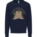 Shake Your Bootie Mardi Gras Mens Sweatshirt Jumper Navy Blue