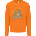 Shake Your Bootie Mardi Gras Mens Sweatshirt Jumper Orange