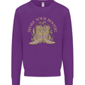 Shake Your Bootie Mardi Gras Mens Sweatshirt Jumper Purple