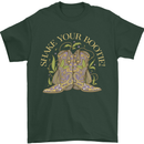 Shake Your Bootie Mardi Gras Mens T-Shirt 100% Cotton Forest Green
