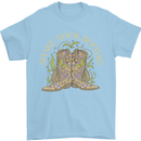 Shake Your Bootie Mardi Gras Mens T-Shirt 100% Cotton Light Blue