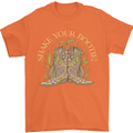 Shake Your Bootie Mardi Gras Mens T-Shirt 100% Cotton Orange