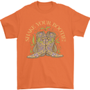 Shake Your Bootie Mardi Gras Mens T-Shirt 100% Cotton Orange