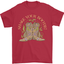Shake Your Bootie Mardi Gras Mens T-Shirt 100% Cotton Red