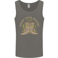 Shake Your Bootie Mardi Gras Mens Vest Tank Top Charcoal