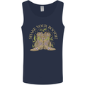 Shake Your Bootie Mardi Gras Mens Vest Tank Top Navy Blue