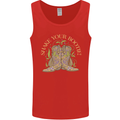 Shake Your Bootie Mardi Gras Mens Vest Tank Top Red