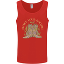 Shake Your Bootie Mardi Gras Mens Vest Tank Top Red