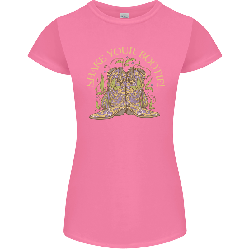 Shake Your Bootie Mardi Gras Womens Petite Cut T-Shirt Azalea