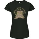 Shake Your Bootie Mardi Gras Womens Petite Cut T-Shirt Black