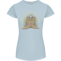 Shake Your Bootie Mardi Gras Womens Petite Cut T-Shirt Light Blue