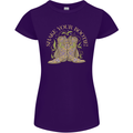 Shake Your Bootie Mardi Gras Womens Petite Cut T-Shirt Purple