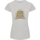 Shake Your Bootie Mardi Gras Womens Petite Cut T-Shirt Sports Grey