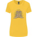 Shake Your Bootie Mardi Gras Womens Wider Cut T-Shirt Yellow