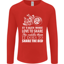 Share the Saddle Motorcycle Motorbike Biker Mens Long Sleeve T-Shirt Red
